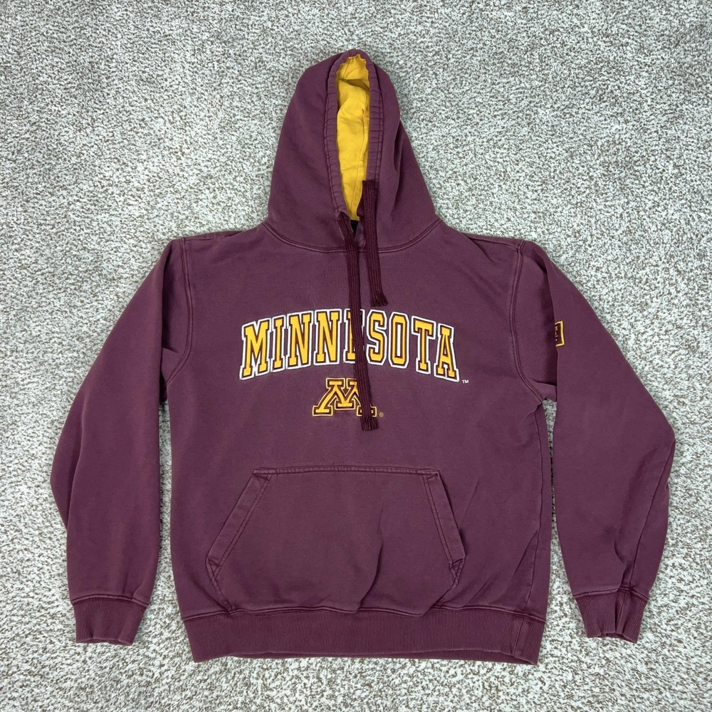 Minnesota Golden Gophers Sweatshirt Hoodie Mens Medium Red NCAA Colosseum
